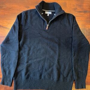 Bonobos Men’s Black Quarter-Zip Sweater